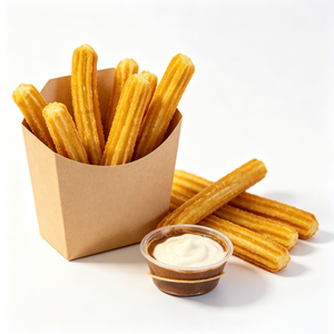 Caja <span class=keywords><strong>para</strong></span> Churros, Comida Callejera, Food Truck, Festival, Papas Fritas, Aros de Cebolla, Snack Dulce, Caja Desechable <span class=keywords><strong>para</strong></span> Churros al por Mayor - Product Image 4