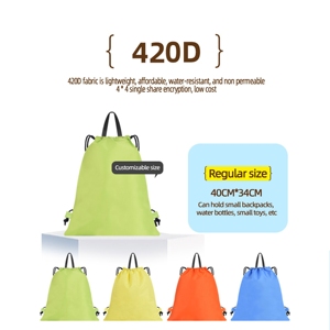 Mochila con Cordón Personalizada con Logotipo Promocional, Bolsa de Compras con Cordón Reciclable para Gimnasio - Product Image 4