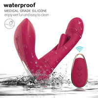 Kabelloser Ferngesteuerter Tragbarer Unsichtbarer Slip-Vibrator aus Silikon für Erwachsene Masturbations-Vibrator Sexspielzeug für Frauen