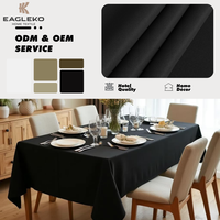 Nappe en polyester lisse Nappe rectangulaire Nappe de table pour la restauration, les mariages et les événements festifs