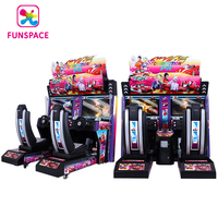 Funspace Machine de jeu d'arcade à pièces Double Player Twins Outrun Racing Machine de jeu pour le divertissement Game Center Venue