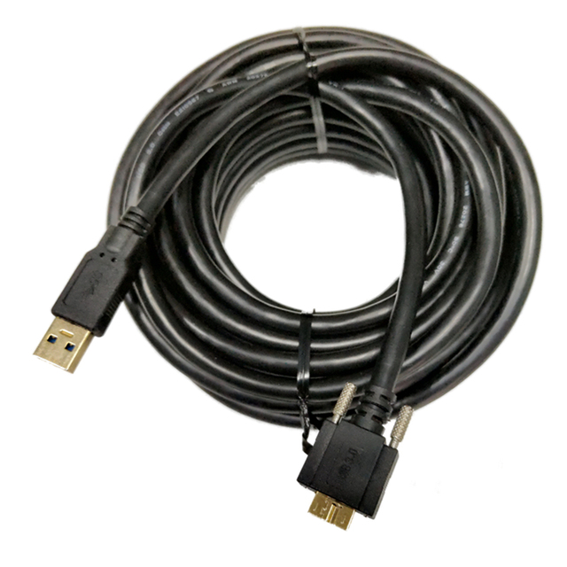 High Speed Industrial Camera USB Connection Cable, Robot Vision 3.0A To Micro-B Data Cable, High Flexible Drag Chain Cable