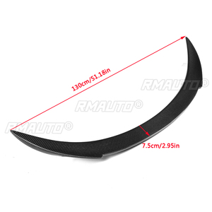 Aileron arrière en fibre de carbone véritable pour BMW F13 F06 640i 650i M6 2012-2016 style V, noir, 130 cm - Product Image 6