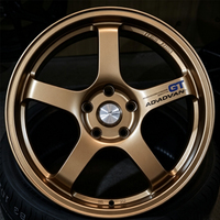Rines de Aleación de Bronce Mate de 15 y 16 Pulgadas, 4x100, 5x100, 5x108, 5x110, 5x112, 5x114.3 para Honda, Toyota, VW, Audi, Mazda
