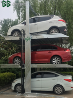 Système de stationnement vertical à 3 niveaux pour 3 véhicules en extérieur