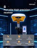 Équipement de topographie RTK à gain élevé V200/V300/V500 avec double caméra laser, IMU sans coupure, GPS économique, GNSS RTK