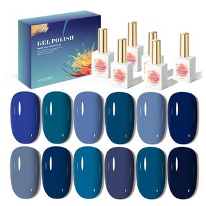 AILANUO profesional 15ml UV Gel esmalte de uñas Set 6 colores para DIY Etiqueta Privada Soak Off resina Material serie del norte de Europa - Product Image 1