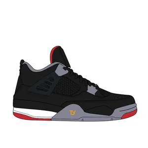 Nouvelles chaussures de basket-ball rétro 1s 4s University Blue pour hommes femmes Black Cats Travis Scotts Sneakers j4s Red Thunder Chaussures de sport
