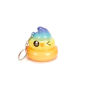 ของเล่นบีบลดความเครียดรูปอึน่ารัก ขายส่ง ของเล่นบีบ PU โฟม คืนรูปช้า พวงกุญแจบีบแก้เครียด - Product Image 6