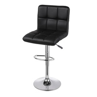 Tabouret pivotant, siège en cuir Pu, avec cadre métallique, matériel de salon, nouveau, à la mode,