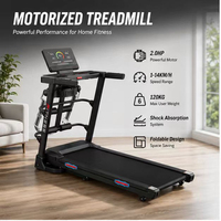 Tapis roulant électrique pliable intelligent avec écran LED, moteur 2.0HP, 20 programmes prédéfinis, capacité de 120 kg, inclinaison manuelle, cadre en acier, pour la maison