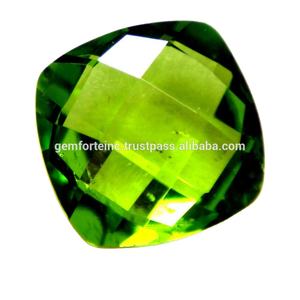 Peridoto Verde Natural, Piedra Preciosa Ovalada Suelta, Tamaño Grande, Forma de Cojín Facetado, Peridoto Verde Hecho a Mano, Piedras Preciosas Sueltas - Product Image 2