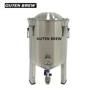 Mini fermentador cónico de 15L, tanque de fermentación conveniente, equipo de elaboración de cerveza casera