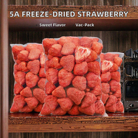 100% Gezonde Natuurlijke Gevriesdroogde Hele Aardbeien 1kg Bulk Klaar om te Eten Zoete Harde Textuur Fruit Snack