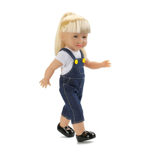 Vente en gros de poupées de mode de 30 cm, belles et réalistes, jouets pour enfants, yeux grands, peau blanche, vinyle PVC, poupée de 14 pouces pour enfants, cadeau - Product Image 2