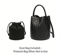 Ensemble de sacs seau en cuir de luxe, imperméables, sac à main de créateur pour femme avec pochette à cordon, tendance, logo personnalisé, sac fourre-tout mode