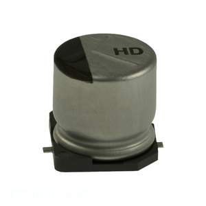 ตัวเก็บประจุแบบติดบนพื้นผิว ยี่ห้อ Manufacturer Channel รุ่น CAP ALUM 22UF 20% 25V SMD EEE-HD1E220AP 22 ยูเอฟ - Product Image 1