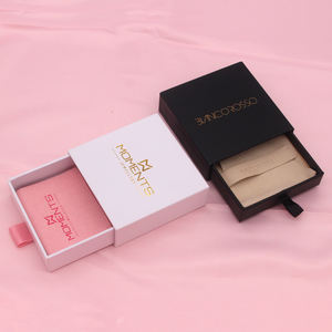 Offre Spéciale belle et de haute qualité personnalisé Premium rose bijoux boîte-cadeau emballage pour bague boucles d'oreilles en vrac - Product Image 6