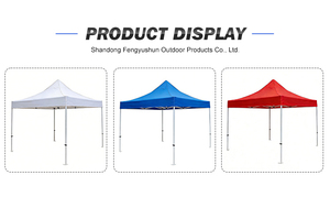 Pavillon extérieur pour marché aux puces, tente pliante télescopique automatique 3 x 3 m, stand commercial - Product Image 5
