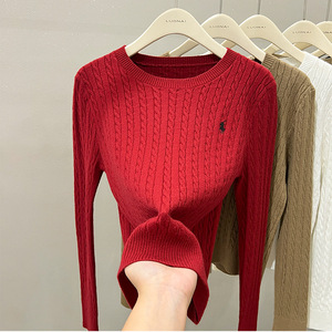 Pull en tricot blanc à manches longues pour femme, taille unique, couleur unie, style japonais coréen, loisirs, automne hiver 2024 - Product Image 2