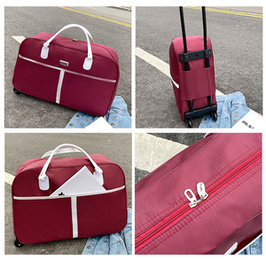 Customized Large Capacity Luxury Vintage <strong>Suitcase</strong> Travel Set Oxford Material <strong>Light</strong> Weight Fashionable Stylish Trolley Bags - Product Image 2