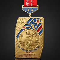 Médaille de sport personnalisée en alliage moulé sous pression 3D avec motif joueur émaillé, couleur or, pour tournoi d'équipe, souvenir, vente en gros