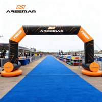 Arche gonflable Areeman Oxford personnalisée, imprimée, imperméable, résistante au vent, pour marathon, ligne de départ/arrivée, entrée d'événement