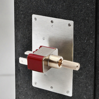 Interrupteur à levier en bakélite avec poignée métallique ON-OFF-ON 3 broches 125VAC 15A pour utilisation en automatisation industrielle