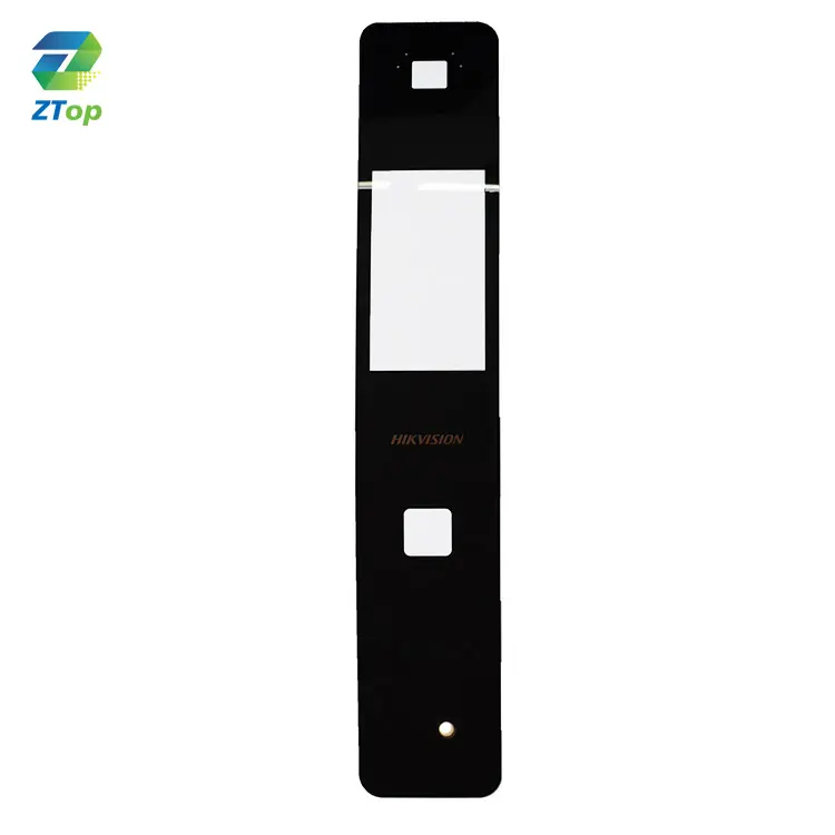 2mm smart home appliance touchscreen lcd display cover small silk screen printed tempered glass