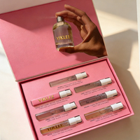 Caja de Embalaje de Perfume Personalizada de Fábrica, Caja de Papel Rígida Magnética de Primera Calidad con Textura para Probador de Fragancias