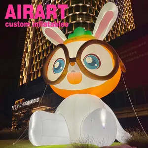 Neujahr Party Dekoration aufblasbare Kaninchen Cartoon Puppe, sprengen aufblasbare Ostern Bad Bunny