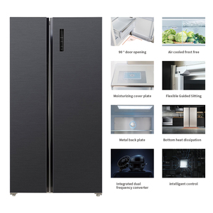 606L Offre Spéciale pratique R600a réfrigérateur <span class=keywords><strong>américain</strong></span> à économie d'énergie grand panier de fruits et légumes réfrigérateur intelligent <span class=keywords><strong>avec</strong></span> <span class=keywords><strong>écran</strong></span> - Product Image 4