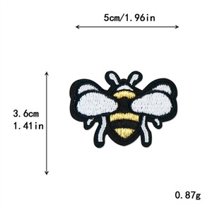 Hot Sale Factory Supply Kunden spezifische Insekten sie Eisen auf Stickerei Pailletten Geflügel Vogel Schmetterling Libelle Biene Patches - Product Image 5