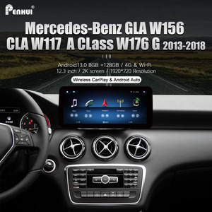 Reproductor de pantalla GPS para coche Android con pantalla de 12,3 pulgadas 2K para mercedes-benz <span class=keywords><strong>GLA</strong></span> W156 CLA W117 A W176 G clase 2013-2018 Carplay Radio - Product Image 2