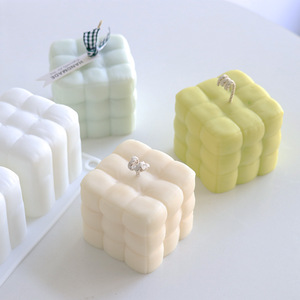 Molde de Silicona 3D de Múltiples Cavidades en Forma de Cubo, Silicona de Grado Alimenticio para Velas, Piedras Aromáticas, Cemento, Manualidades, Fabricante, Venta al por Mayor - Product Image 5