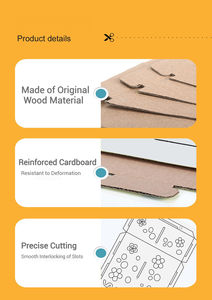 Costume de voiture de police portable pour enfants, jouet de jeu de rôle en carton à faire soi-même - Product Image 5