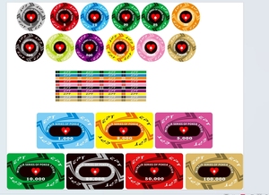 Biểu Tượng Tùy Chỉnh Gốm ABS <span class=keywords><strong>Las</strong></span> <span class=keywords><strong>Vegas</strong></span> Vương Miện Chất Lượng Cao Chuyên Nghiệp 14G 14 Gram Casino Token Set Đất Sét Texas Hold'em Poker Chip - Product Image 4