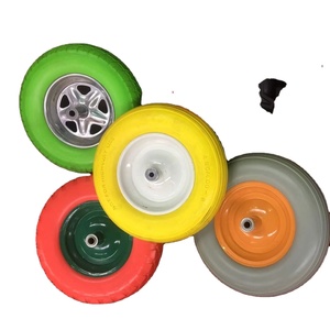 Hand Trolley Pneumatic Rubber Wheel <strong>Wheelbarrow</strong> <strong>Tire</strong> for GREECE and ALBANIA - Product Image 2