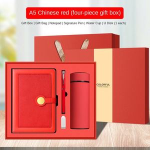Carnet de notes A5 personnalisé 2-en-1 en cuir PU de luxe, élégant, promotionnel, avec couverture rigide, carnet d'adresses et stylo, clé USB 16 Go - Product Image 5