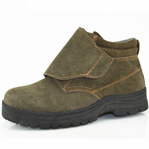 Zapatos de trabajo de protección laboral con punta de acero Zapatos de seguridad de protección de sitio de construcción de soldadura antigolpes antiperforación - Product Image 1