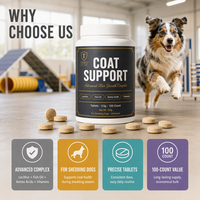 Complément alimentaire pour la croissance des poils des chiens à perte de poils, lécithine, huile de poisson, comprimés à dose précise, 100 unités, soutien à la santé du pelage, OEM