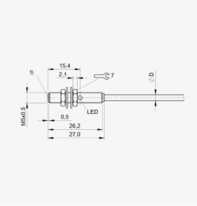 BES00L3 B-ALLUFF BES เซ็นเซอร์ความใกล้ชิดอุปนัย516-3022-G-E4-C-PU-05ใหม่และดั้งเดิมในสต็อก - Product Image 1