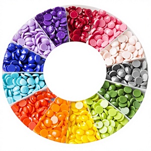 Perles de broderie mosaïque 5D DIY écologiques en acrylique rondes imprimées, 2,8 mm, 447 couleurs DMC, pour peinture diamant, foret rond - Product Image 3