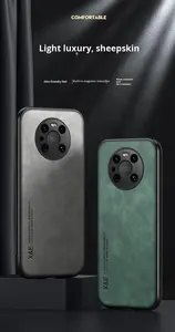 Étui de protection tout compris en cuir de mouton magnétique de luxe pour hommes d'affaires Huawei Mate 80/70 Pro Protection de l'objectif Étui OPP - Product Image 6