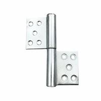 Charnière de drapeau TEBAK en acier inoxydable gauche/droite en fer galvanisé 4 pouces 1,8 mm pour porte et fenêtre industrielle, type à dégagement, paire