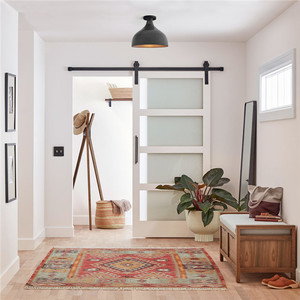 <span class=keywords><strong>Porte</strong></span> <span class=keywords><strong>coulissante</strong></span> en fer de style moderne et <span class=keywords><strong>simple</strong></span>, <span class=keywords><strong>porte</strong></span> de grange - Product Image 4