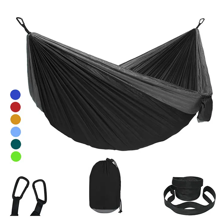 Manufacturer LOW MOQ Fast Delivery Custom Double and Single Travel Lightweight Outdoors Camping Hammock