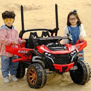 Nieuwe, populaire kinderauto op afstandbesturing, grote elektrische speelgoedauto met 12V batterij, 4 wielen & verlichting, groothandel - Product Image 3