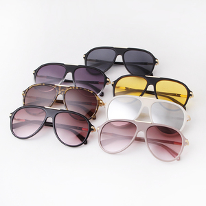 Gafas de sol de <span class=keywords><strong>aviador</strong></span> vintage ADE WU STY2550D, extragrandes, con protección UV400, estilo piloto informal, unisex, retro, con montura de caparazón de tortuga. - Product Image 5
