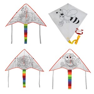Juguetes educativos al por mayor easyying flying <span class=keywords><strong>cometa</strong></span> <span class=keywords><strong>de</strong></span> <span class=keywords><strong>traccion</strong></span> diy en blanco chino en venta <span class=keywords><strong>de</strong></span> weifang shandong china - Product Image 3